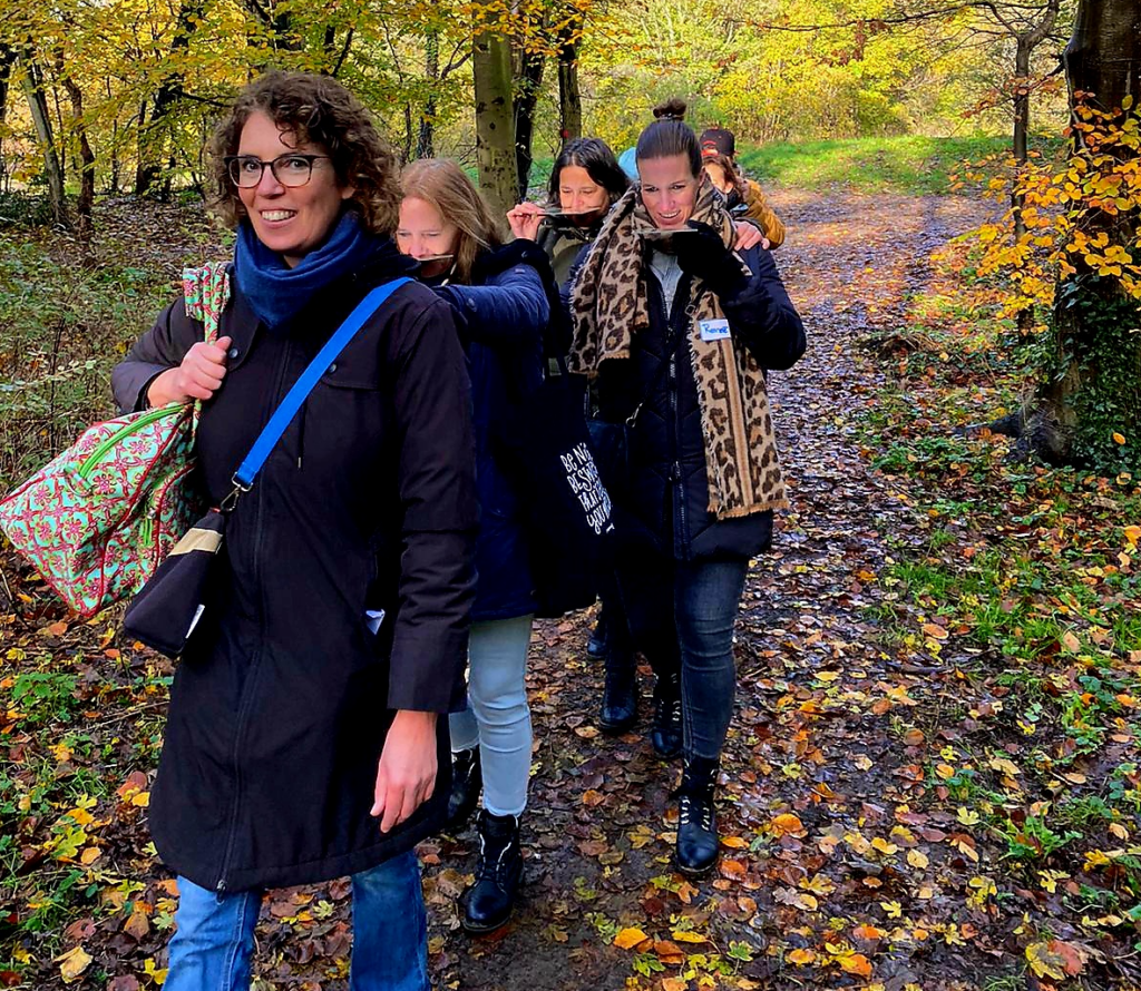 Natuurtraining pedagogisch mw | Daphne STRUINT kopie Daphne struint met pedagogische medewerkers